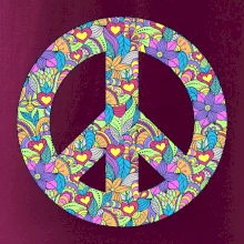 Peace symbol mandela