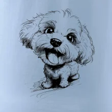 Černobílá karikatura Bišonek