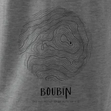 Boubín - vrstevnice v kruhu