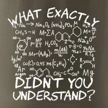 What exactly didnt you understand Chemistry What exactly didnt you understand Chemistry