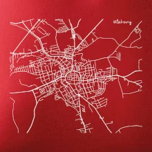 Mapy měst černobílé Klatovy