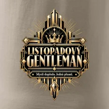 Listopadový gentleman zlatý art deco motiv