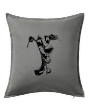 Černobílá karikatura chrt