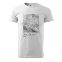 Severák - vrstevnice v obdélníku