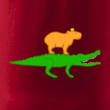 Kapybara na krokodýlovi (Moňas)