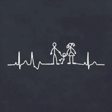 EKG rodina a jedno dítě EKG rodina a jedno dítě