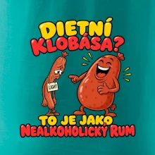 Dietní klobása jako nealkoholický rum