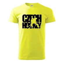 Czech hockey - nápis s hokejistou - Mistrovství světa v ledním hokeji 2026