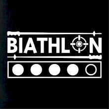 Biathlon terč a hůlky