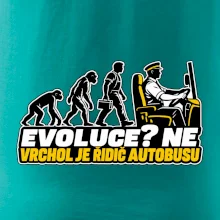 Evoluce vrchol je řidič autobusu