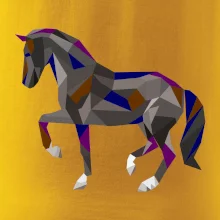 Kůň geometrie barevný