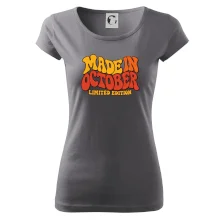Made in october limited edition retro vlnité písmo