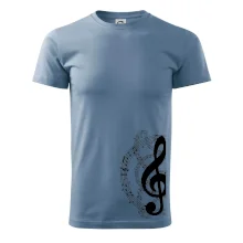 Houslový klíč a noty