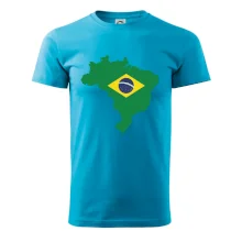 Brazílie vlajka v mapě Brazílie vlajka v mapě