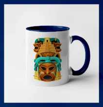 Mayové maska s pyramidou