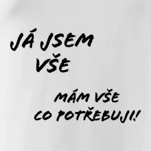 Nápis Já jsem vše!