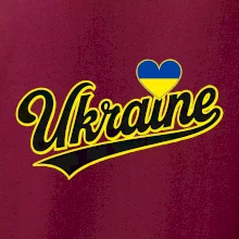 Ukraine - nápis černý