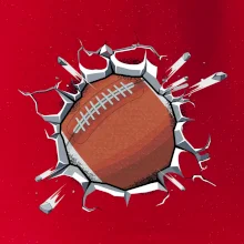 Americký fotbal míč v triku