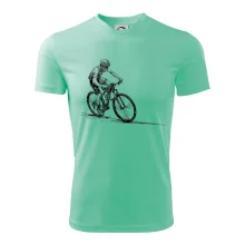 MTB kreslený cyklista