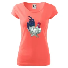 Kohout kreslený bílý