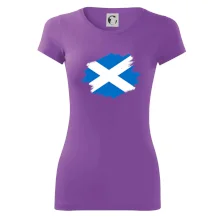 Skotská vlajka kreslená štetcem