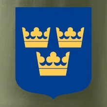 Švédský znak tři korunky na prso