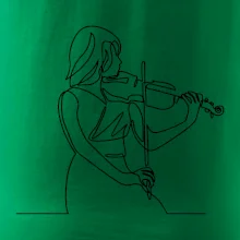 Houslistka jedním tahem