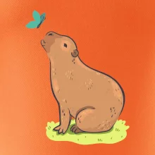 Kapybara a motýlek
