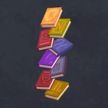 Knihomol letící knihy