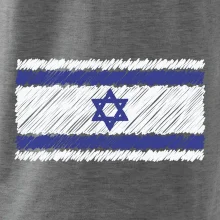 Vlajka Izrael kreslená