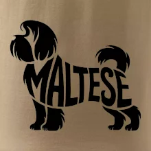 Maltézský psík nápis v těle