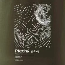 Plechý - vrstevnice v obdélníku