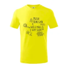 Pozor řemeslník skvělá práce silný slova