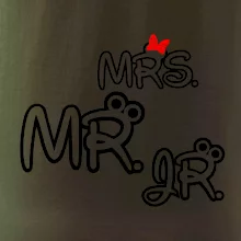 Mr, Mrs a Jr rodinná trička