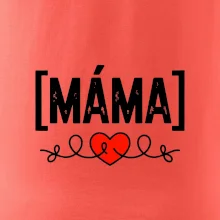 Nápis máma a srdce