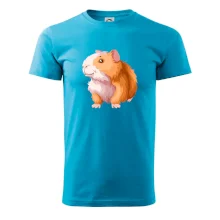 Morče - kreslené, bílo oranžové