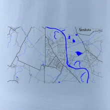 Neratovice - Mapa s vodními toky