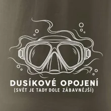 Dusíkové opojení potápěčská maska s vlnícími se linkami