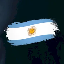 Argentina vlajka okousaná