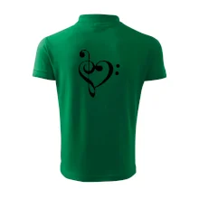 Houslový klíč srdce