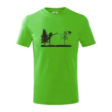 Disc golf - žena černý obrázek