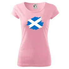 Skotská vlajka kreslená štetcem