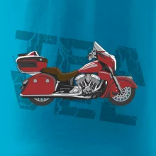 Cestovní motorka Amerika červená