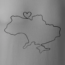 Mapa Ukrajiny - srdce