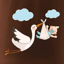 Čáp čekáme miminko - kluk