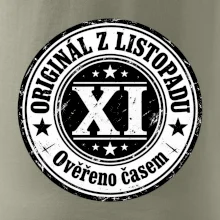 Originál z listopadu černobílá pečeť XI