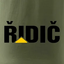 Řidič nápis Řidič nápis