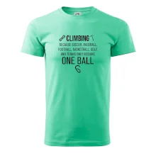 Climbing beacause one ball Climbing beacause one ball