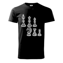 Šachové figurky kreslené