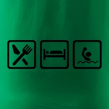 Eat sleep vodní pólo v řadě